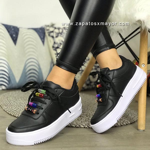 tenis negros mujer 2020 zapatos moda casual