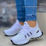 tenis blancos de moda 2021 para mujer